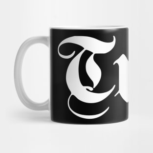 Trier written with gothic font Mug